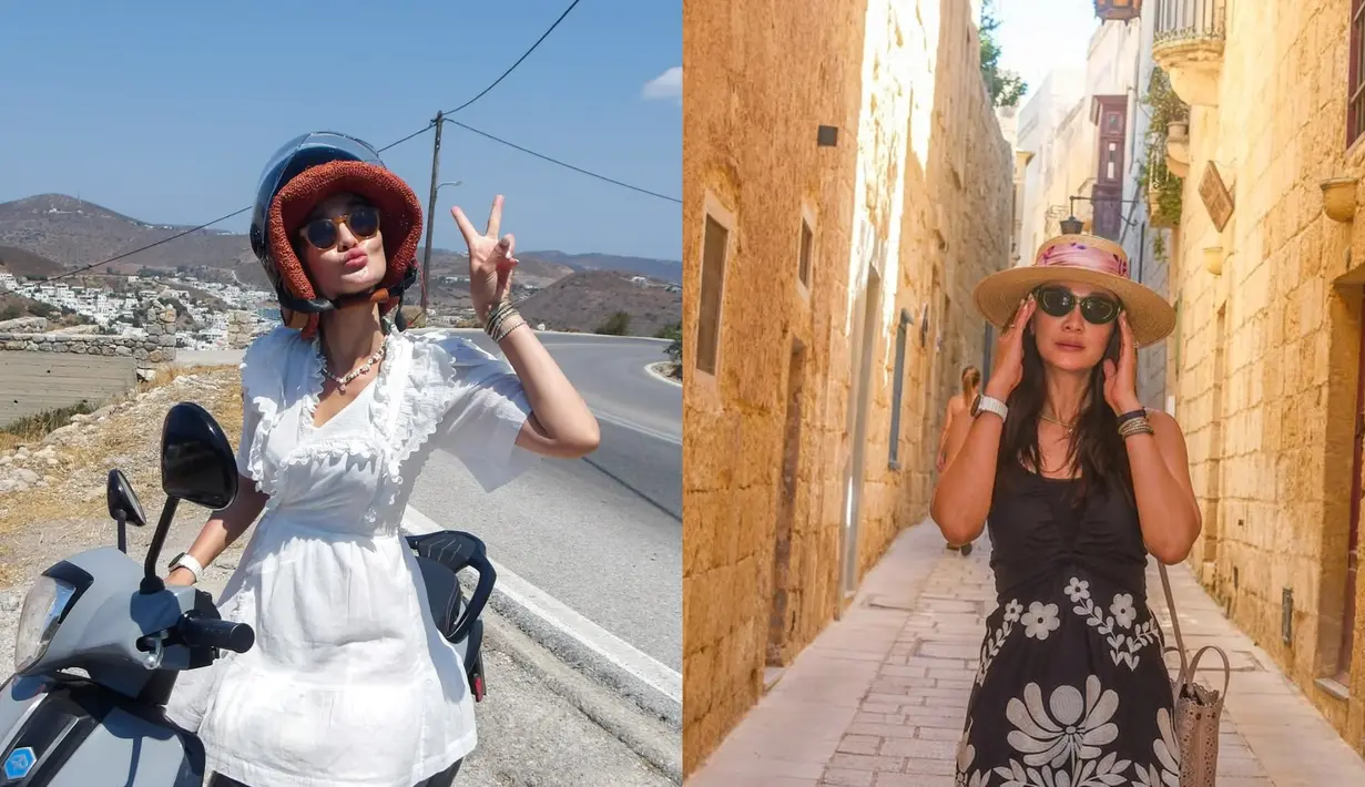Luna Maya masih asyik memamerkan keseruannya honeymoon di Italia bersama suami, Maxime Bouttier. Salah satunya naik motor menggunakan dress yang bikin ia tampil seperti warga lokal Italia [@lunamaya]