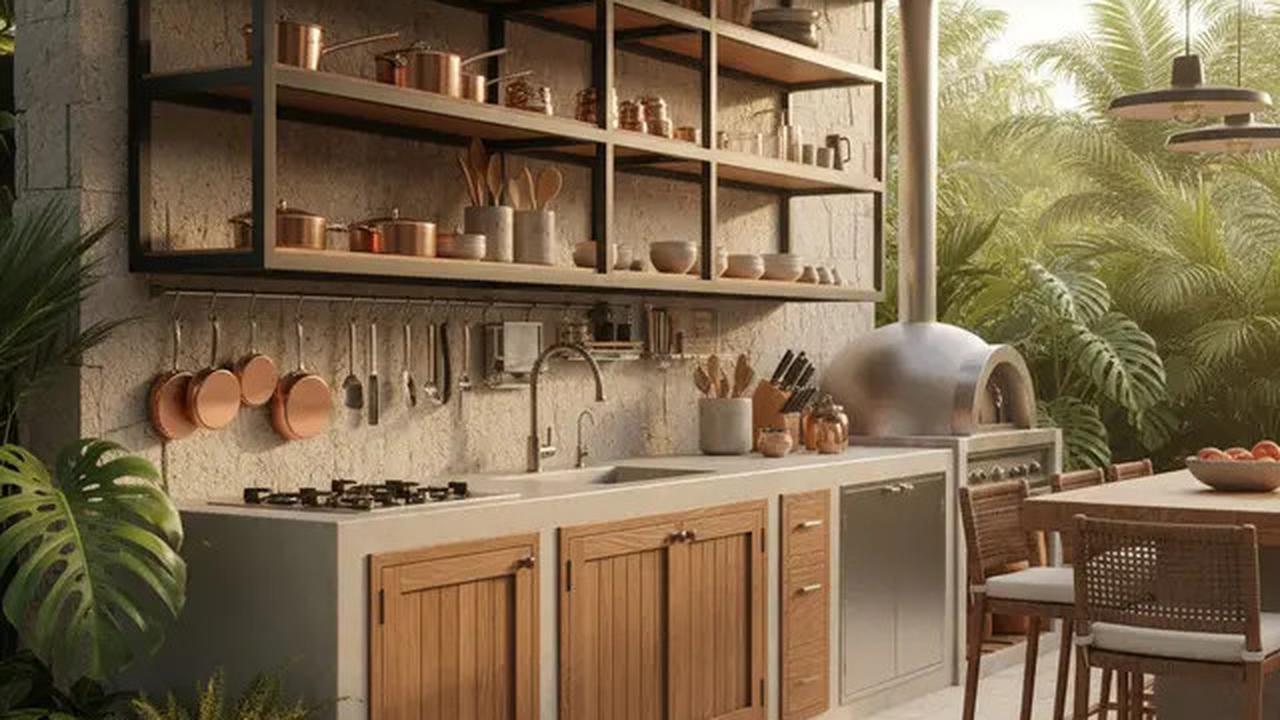 9 Dapur Outdoor Sederhana tapi Berkelas, Cocok untuk Rumah di Daerah Panas