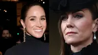 Kate Middleton versus Meghan Markle, Sama-sama Busana Serba Hitam tapi Beda Vibe