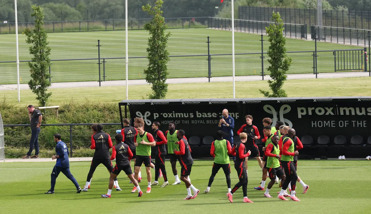 Belgia memiliki sederet pemain berstatus bintang. Kevin De Bruyne adalah salah satunya. (VIRGINIE LEFOUR / Belga / AFP)
