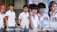Beda Penampilan 7 Anggota Geng Penyu & Macan 'Tiba-Tiba Cinta' Dulu vs Kini (sumber: Facebook Tiba-Tiba Cinta)