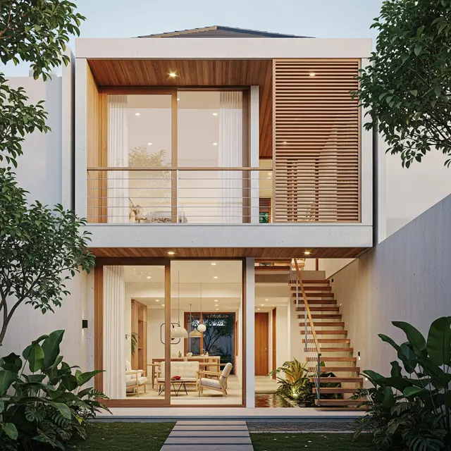 9 Desain Rumah 2 Lantai Minimalis Lahan Sempit, Solusi Cerdas Hunian Modern