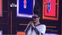 Rina Nose memparodikan lagu dan gaya Syahrini di panggung Shopee Big Ramadhan, Kamis, 23 Mei 2019
