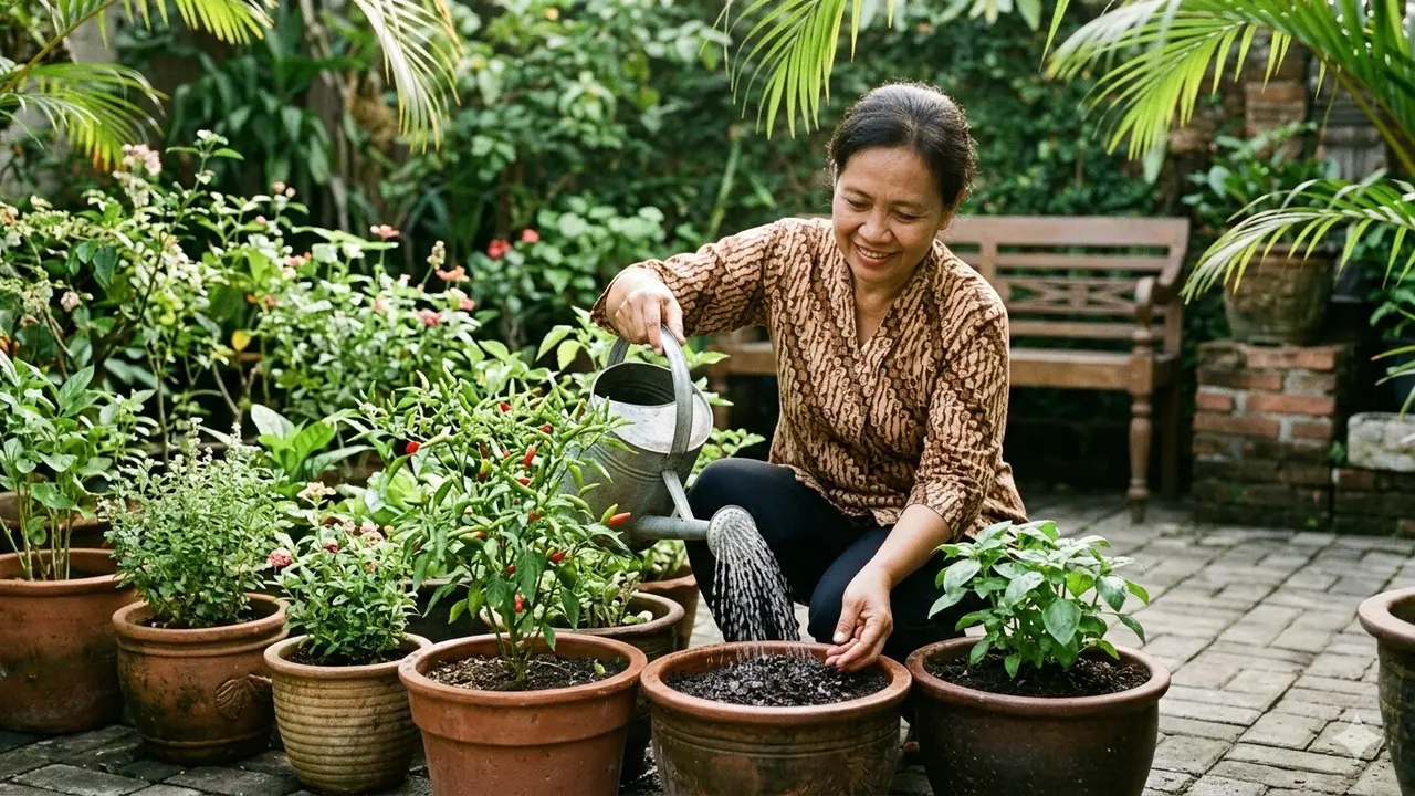 Tips Merangsang Tanaman dalam Pot agar Cepat Tumbuh (Gemini AI)