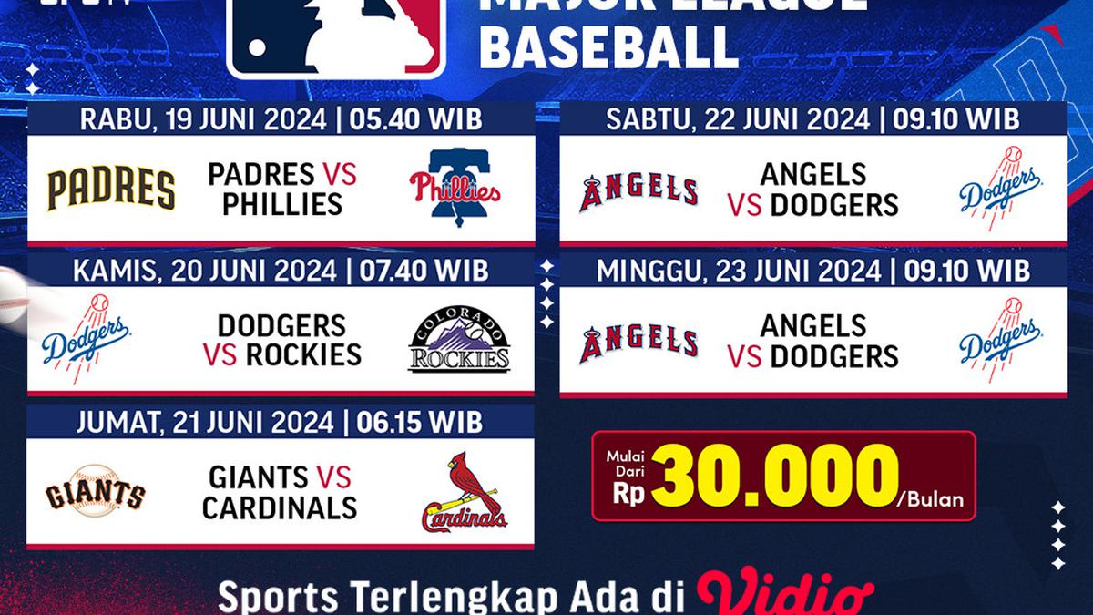 Jadwal Live Streaming Major League Baseball di Vidio Pekan Ini, 19-23 ...
