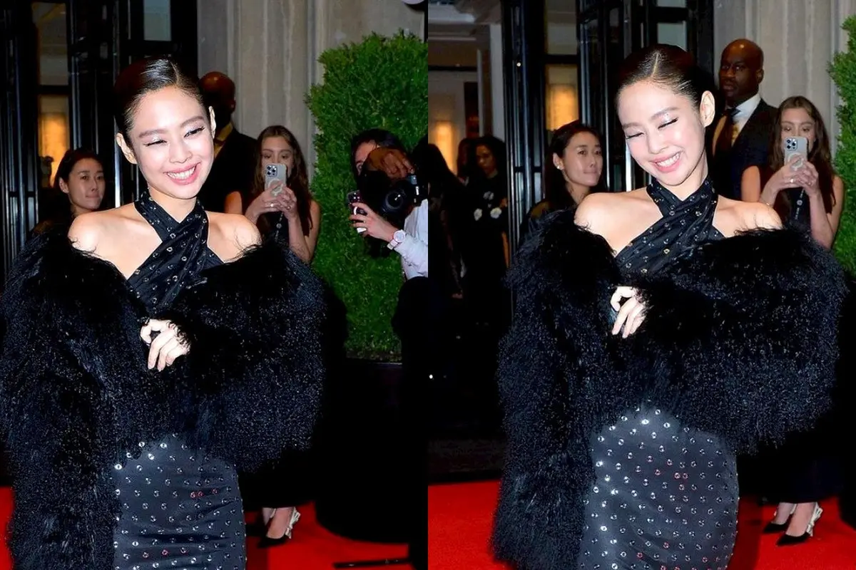 Tampilan Kontras Jennie BLACKPINK Hadiri After-Party Met Gala 2024, Bergaya bak Madam Eropa dengan Gaun Punchy Hitam