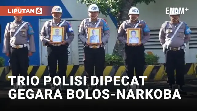 Bolos Kerja dan Pakai Narkoba, 3 Anggota Polres Metro Jakut Dipecat