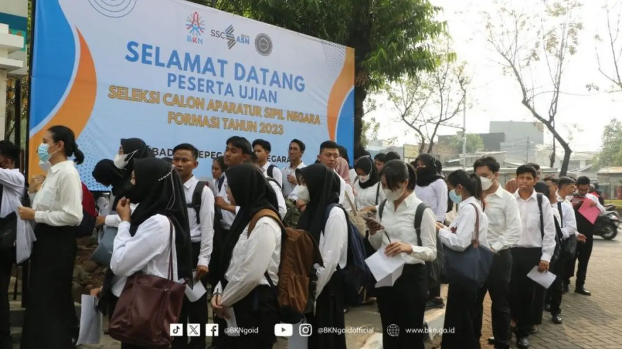 Pelamar seleksi CASN atau CPNS 2023 yang dinyatakan lulus atau Memenuhi Syarat (MS) pada tahapan administrasi akan melanjutkan Seleksi Kompetensi Dasar (SKD) bagi pelamar CPNS mulai 09 November 2023. Dok BKN