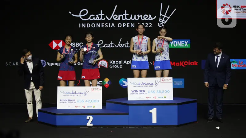 FOTO: Nami Matsuyama / Chiharu Shida Juara Ganda Putri Indonesia Open 2022