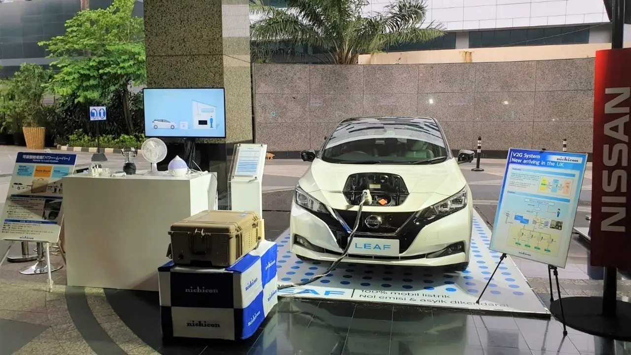 Nissan leaf at Japan Embasssy