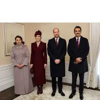 Kate Middleton tampil anggun dengan koleksi perhiasan Ratu Elizabeth II (@princesandprincessofwales)
