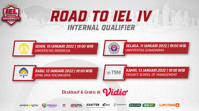 Jadwal Live Streaming Road to IEL University Season 4 : Dota 2 Internal Qualifier di Vidio, 10-13 Januari 2022