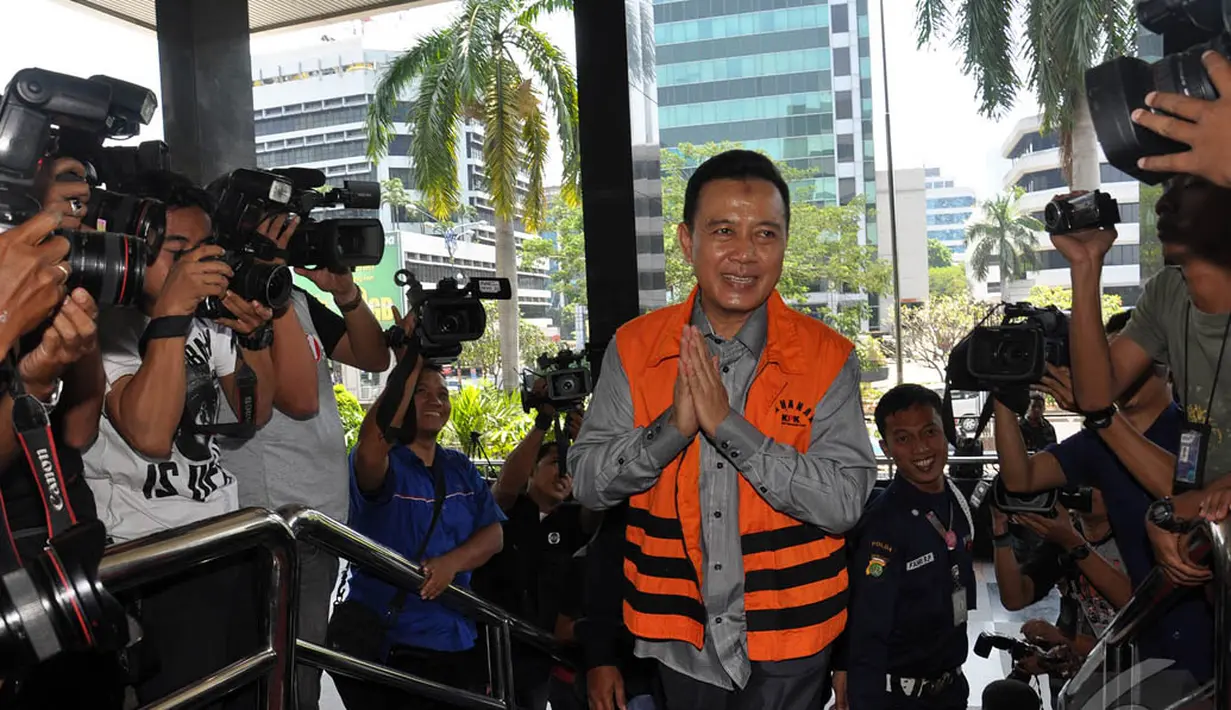 Ia juga berharap, PT Tatar Kerta Bumi yang menyebabkan dirinya kini menjadi pesakitan KPK itu juga dijerat, Jakarta, Selasa (23/9/2014) (Liputan6.com/Miftahul Hayat)