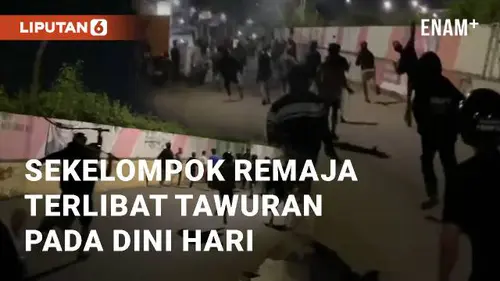 VIDEO: Detik-detik Sekelompok Remaja Terlibat Tawuran pada Dini Hari di Semarang