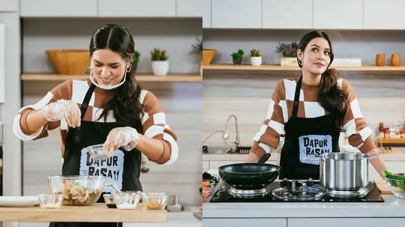 Usai Duet Bareng, Ini 6 Potret Raisa Jadi Chef Bareng Sam Kim di Dapur