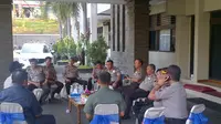 Rapat usai kebakaran Markas Polda Jawa Tengah (Liputan6.com/ Edhie Prayitno Ige)