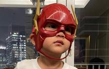 Penampilan Rayyanza saat Cosplay Jadi Superhero Flash yang Menggemaskan, Netizen: Lucu!
