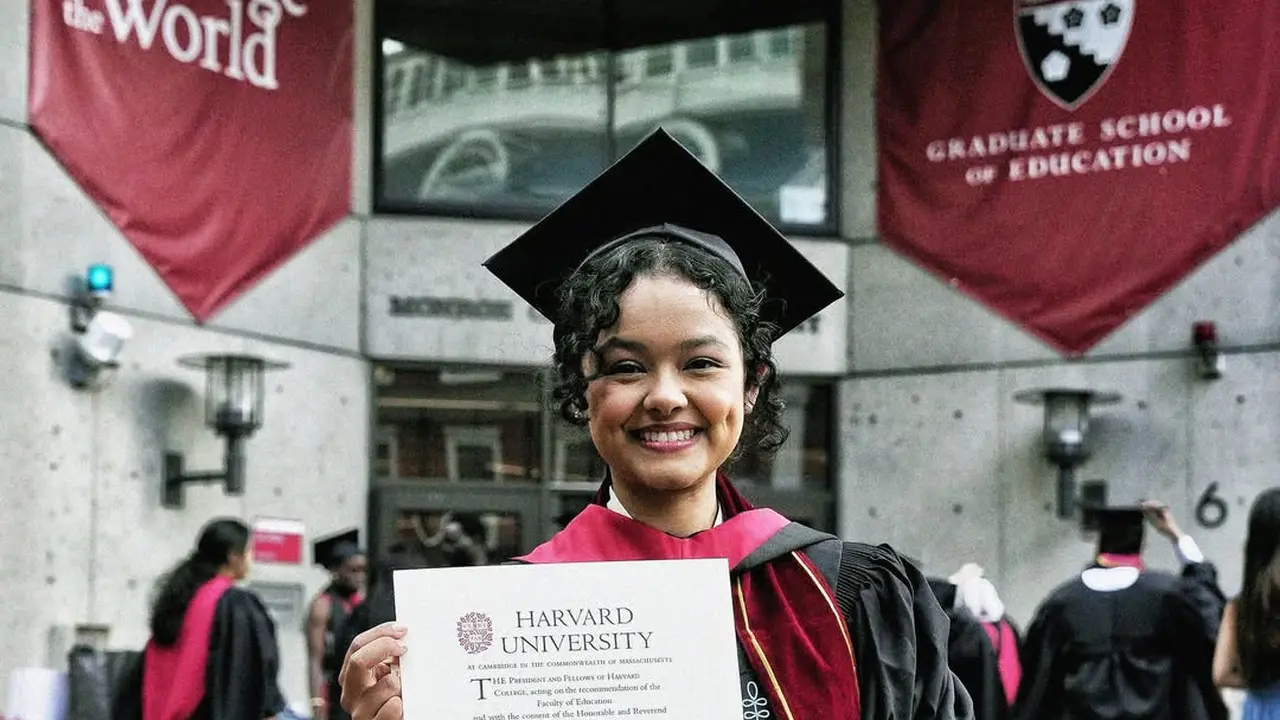 Senyum Manis Mutiara Baswedan Lulus S2 dari Harvard University, Tampil Toga Kembaran dengan Sang Putra