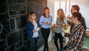 Ilustrasi meeting startup generasi milenial (iStockphoto)