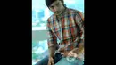 Abimana Arysatya kembali bermain dalam film bernuansa religi. Film terbarunya bertajuk Haji Backpacker, Jakarta, Rabu (6/8/2014) (Liputan6.com/Faisal R Syam)