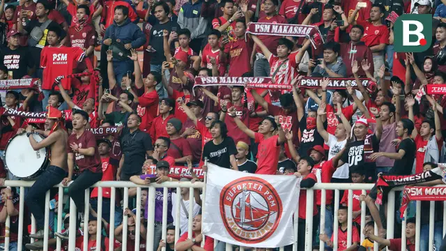 Suporter PSM Makassar Piala AFC