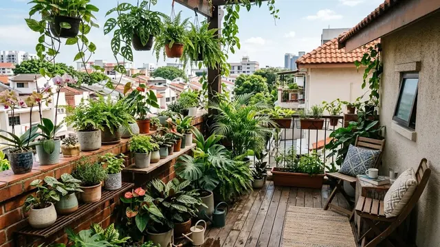 Rooftop Mini Garden yang Fungsional