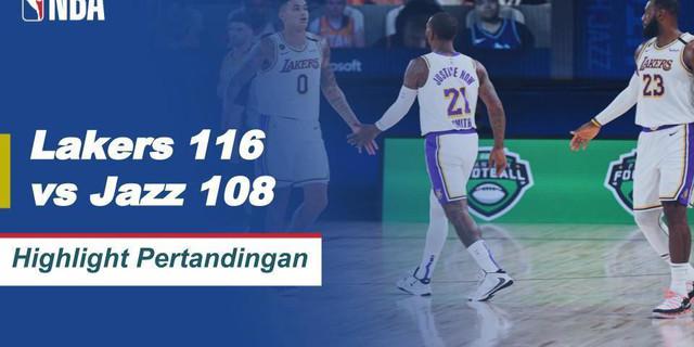 VIDEO: Anthony Davis Bawa LA Lakers Kunci Puncak Klasemen NBA Wilayah Barat Setelah Mengalahkan Utah Jazz