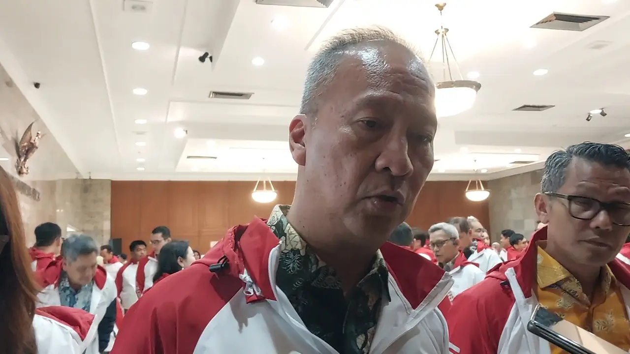 Menteri Perindustrian Agus Gumiwang Kartasasmita di Kantor Kemenperin, Jakarta, Kamis (2/10/2025). (Liputan6.com/Liputan6.com)