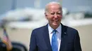Setelah tidak terlihat oleh publik selama hampir seminggu, Biden dilaporkan melakukan perjalanan dari Delaware ke Washington, DC, pada Selasa sore, menurut jadwal pers harian Gedung Putih. (SAUL LOEB / AFP)