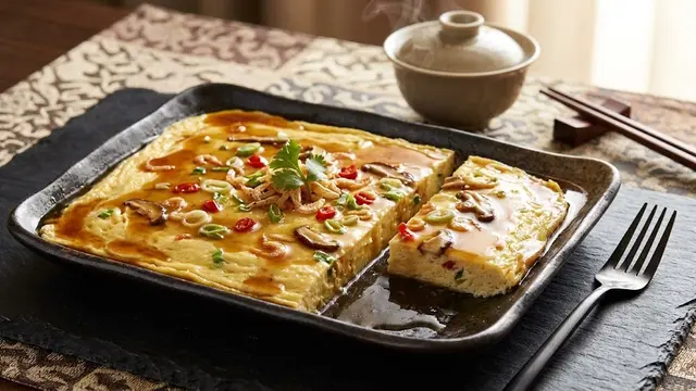 Resep Steam Omelet Saus Tiram yang Lembut dan Gurih/AI Generated
