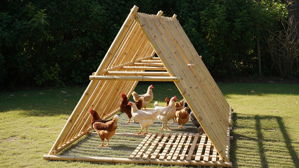 7 Kandang Ayam Bambu Murah tapi Modern untuk Ternak Rumahan Modal Kecil, Optimal dan Estetik