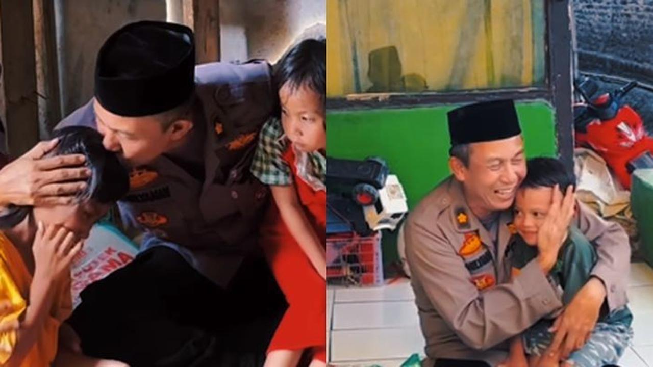 Aksi Mulia Perwira Polisi Berhati Emas Ini Ramai Disorot, Beri Perhatian ke Ratusan Anak Yatim