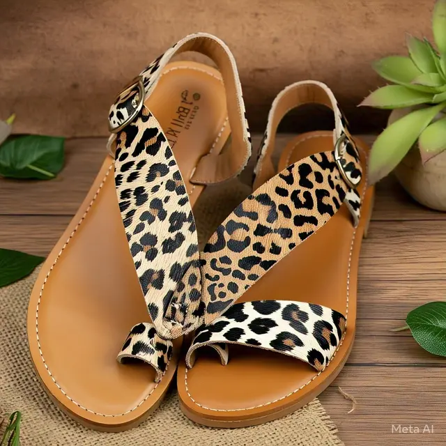 ilustrasi sandal by Meta AI