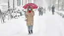 Di daerah-daerah tersebut, "khususnya, rekor suhu terendah sepanjang masa telah dipecahkan pada tanggal 17 Desember", kata kantor cuaca dalam sebuah unggahan di media sosial. (STR / AFP)