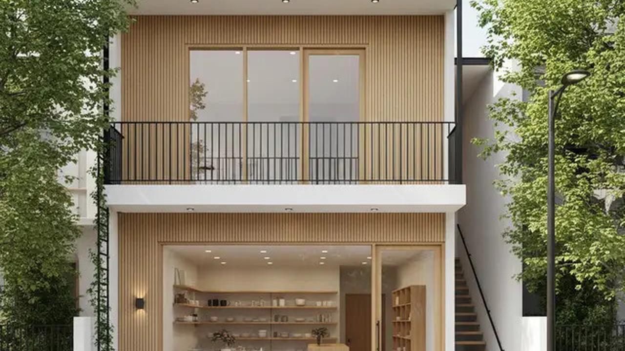 8 Desain Rumah Minimalis Depan Toko Gaya Japandi 2025, Perpaduan Estetika dan Fungsionalitas Modern