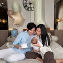 Angga Yunanda dan Shenina Cinnamon Rayakan 1 Bulan Usia Seagara
