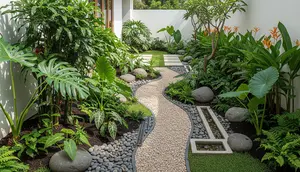 8 Inspirasi Rain Garden untuk Rumah Minimalis, Estetik dan Meneduhkan
