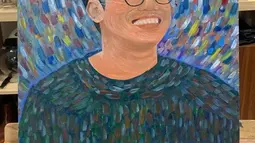 Dalam keterangan unggahannya, Atalia Praratya juga menyebut bahwa proses pembuatan lukisan itu menghabiskan waktu selama 12 jam. "Tanda cinta teteh Zara untuk Aa tercinta. Oil on canvas 50x50, 12 jam," tulis Atalia Praratya, Kamis (16/6/2022). "Love Youuuu teteh @camelliazr, your Brother will proud of you," tulis Atalia lebih lanjut. (Instagram/ataliapr)