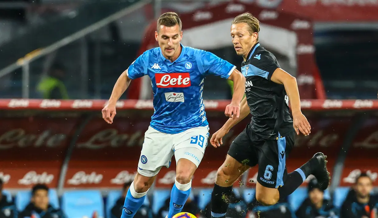 5. Arkadiusz Milik (Napoli) - 12 gol dan 1 assist (AFP/Carlo Hermann)