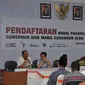 Pendaftaran pasangan calon Cagub dan Cawagub Aceh di KIP Aceh, Banda Aceh, Rabu (21/9/2016). (Liputan6.com/Windy Phagta)