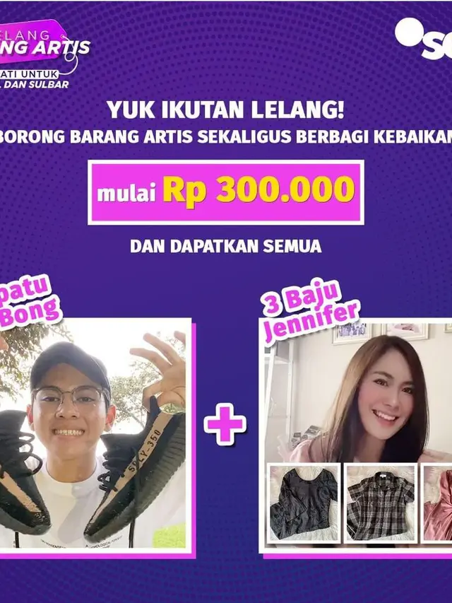 Artis Rey Bong dan Jennifer Eve juga Ikut Melelang Barang Kesayangannya