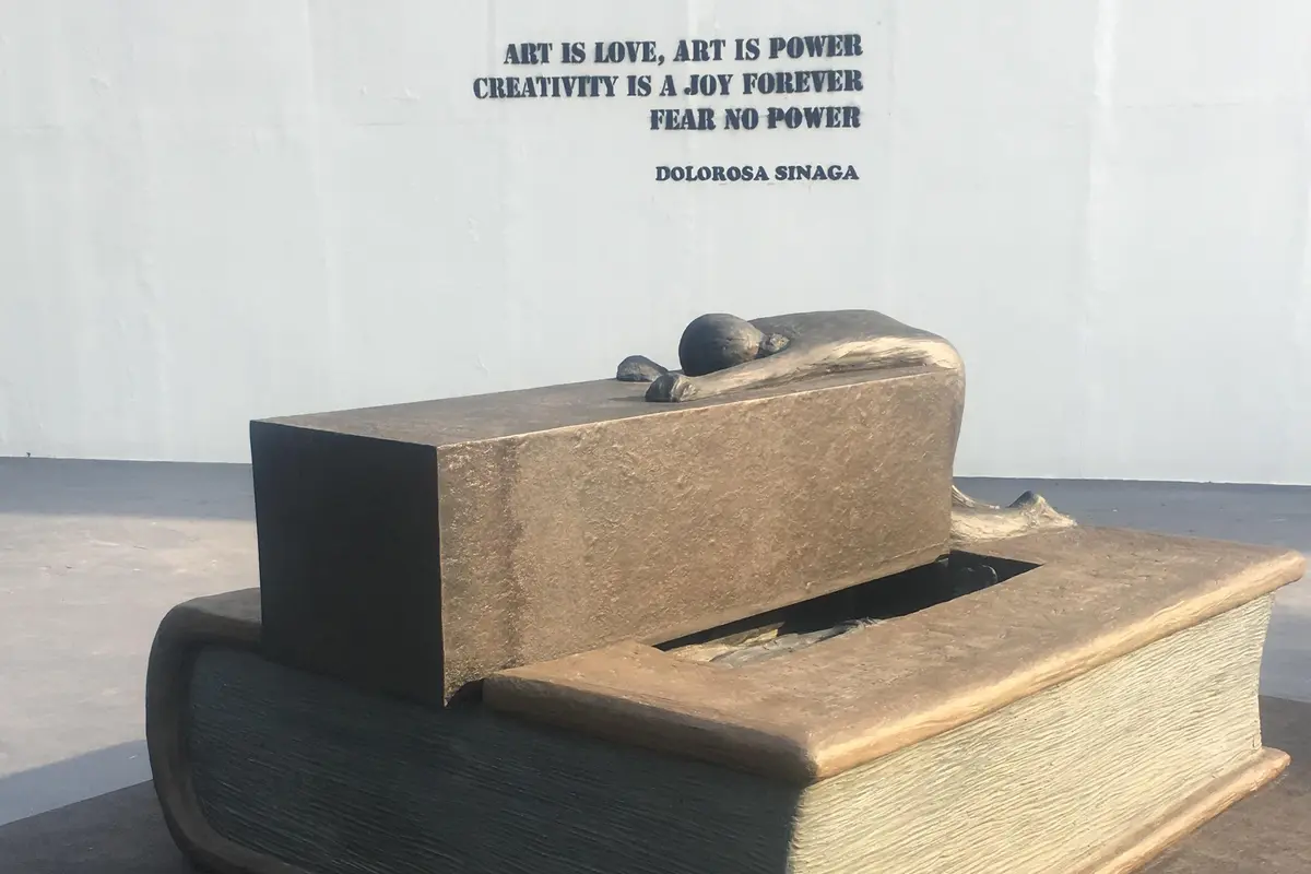 Monument of Indonesian History of Mass Murdered 1965-1966 by Dolorosa Sinaga. Photo by: Denny Marhendri.