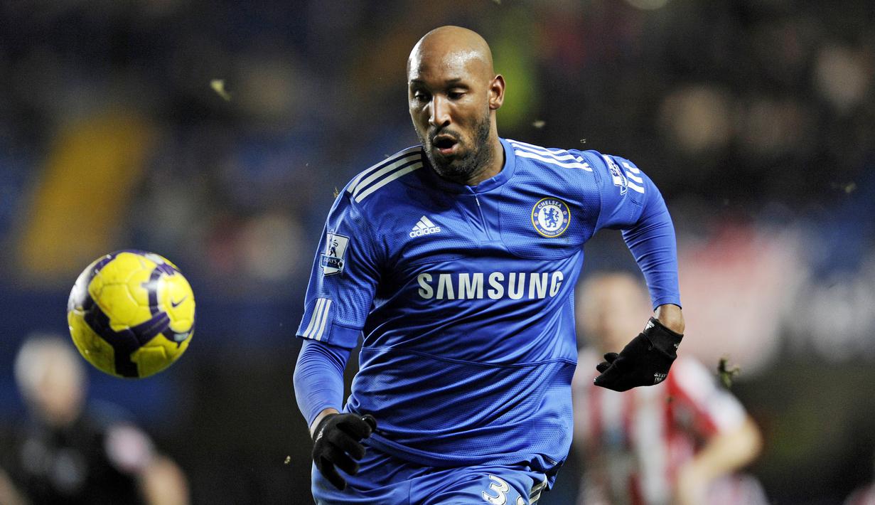 7. Nicolas Anelka - Mantan striker Timnas Prancis ini pernah membela 11 klub. Mulai dari Arsenal, Chelsea, PSG hingga Juventus. (AFP/Adrian Dennis)