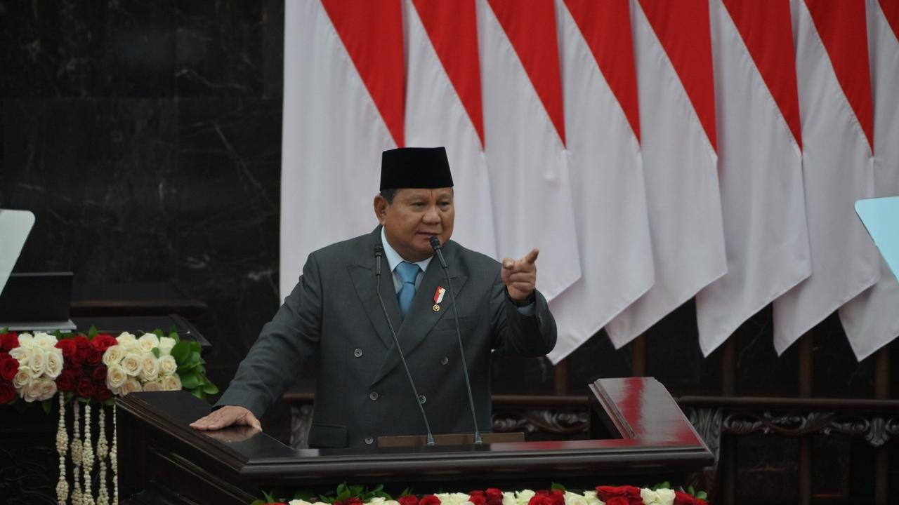 Presiden Prabowo dalam Pidato Kenegaraan di Sidang Tahunan MPR/DPR 2025