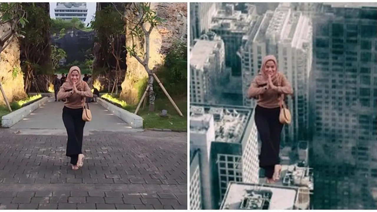 Wanita Ini Minta Orang Dibelakangnya Dihilangkan, 8 Hasil Editan Fotonya Bikin Tepuk Jidat