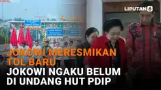 Mulai dari Jokowi meresmikan tol baru hingga Jokowi ngaku belum diundang HUT PDIP, berikut sejumlah berita menarik News Flash Liputan6.com.