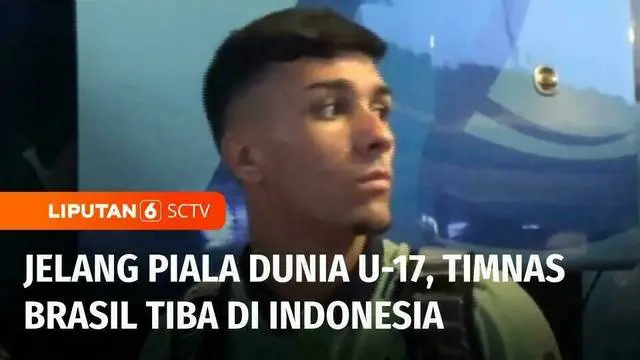 Tim U-17 Brasil tiba di Indonesia melalui Bandara Internasional Soekarno Hatta, Tangerang, Banten. Juara bertahan Piala Dunia U-17 itu langsung ke hotel dengan menggunakan bus yang disediakan panitia.