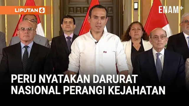 Presiden Peru Umumkan Darurat Nasional untuk Perangi Kejahatan