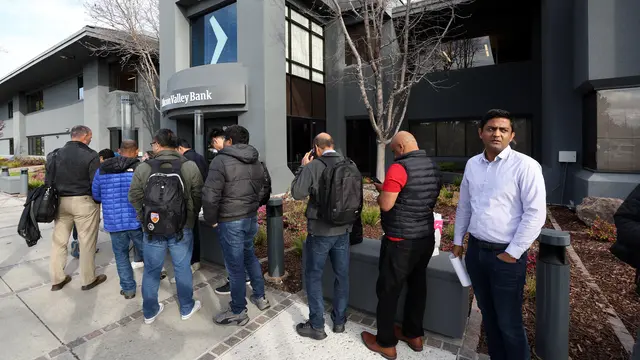 Nasabah Ramai-ramai Tarik Dana Usai Silicon Valley Bank Bangkrut