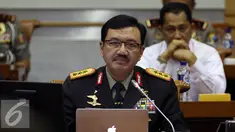 Komisaris Jenderal Polisi Budi Gunawan mengikuti uji kepatutan dan kelayakan (fit and proper test) sebagai calon Kepala Badan Intelijen Negara (BIN), dengan Komisi I DPR, di Kompleks Parlemen, Jakarta, Rabu (7/9). (Liputan6.com/Johan Tallo)